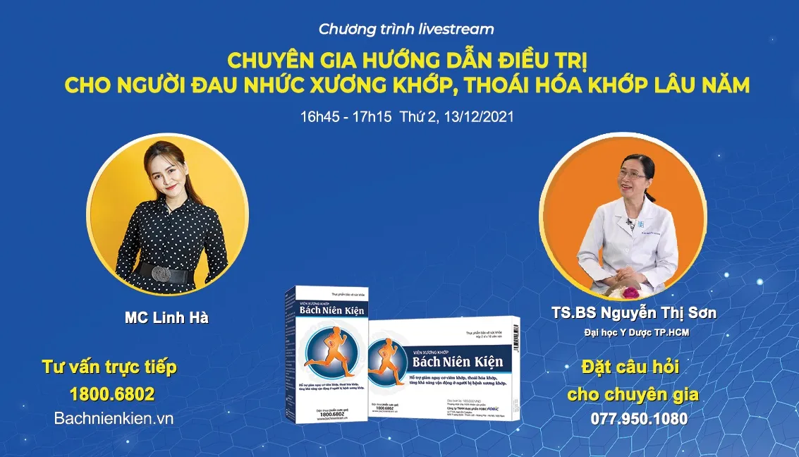 [Livestream] Điều trị cho người đau nhức xương khớp, thoái hóa khớp lâu năm