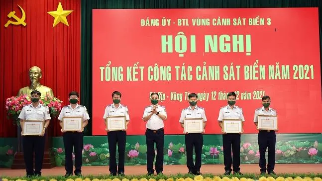 Cảnh sát biển 3﻿ tổ chức Hội nghị tổng kết công tác Cảnh sát biển năm 2021