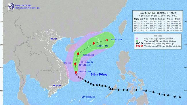 Tin bão RAI mới nhất 19/12: Bão số 9 giảm cấp