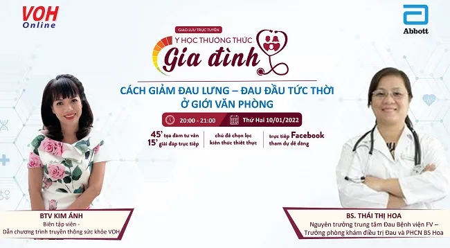 [Livestream] Cách giảm đau lưng - đau đầu tức thời ở giới văn phòng