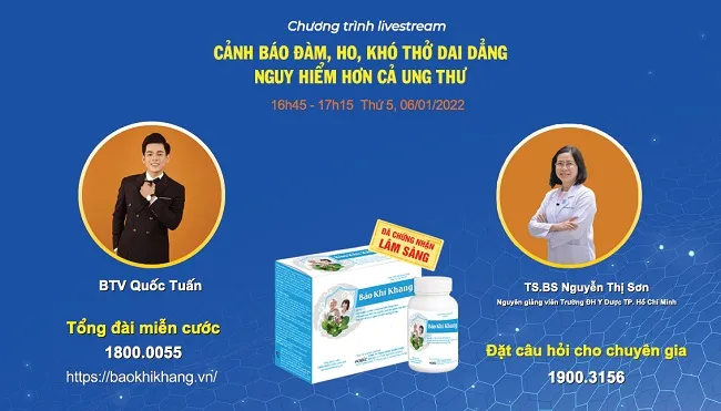 [Livestream] Cảnh báo ĐÀM, HO, KHÓ THỞ dai dẳng nguy hiểm hơn cả Ung thư