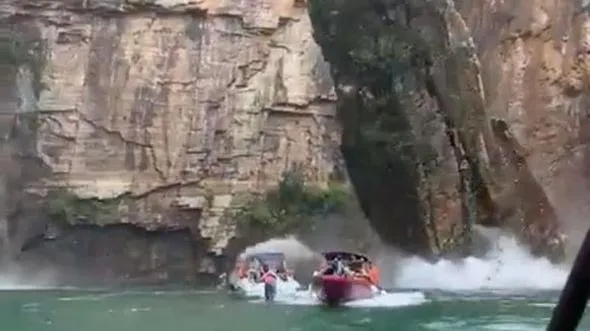 Sụp vách đá ở Brazil: 7 người chết, 3 người mất tích