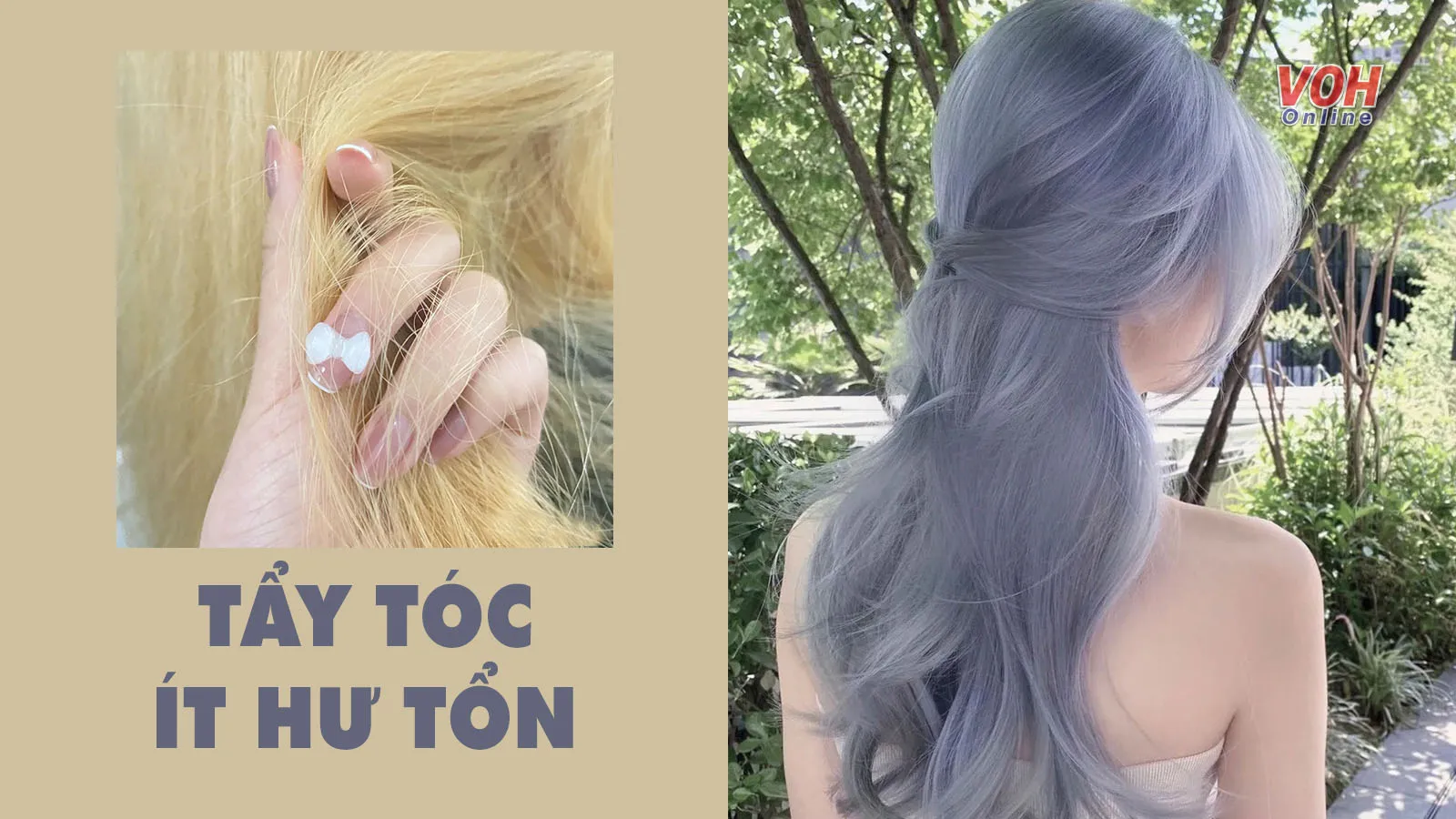 Bí quyết tẩy tóc ít hư tổn