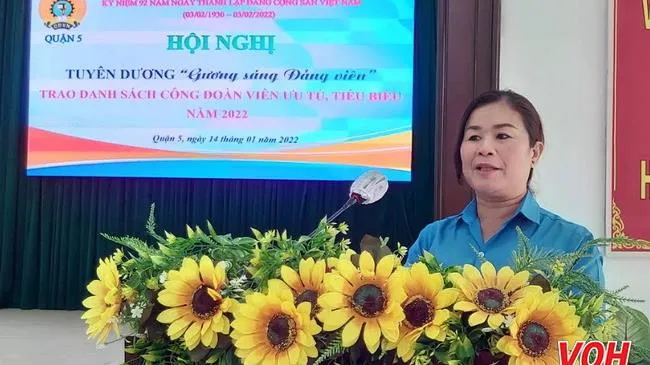 Quận 5 tuyên dương 80 gương sáng đảng viên năm 2022