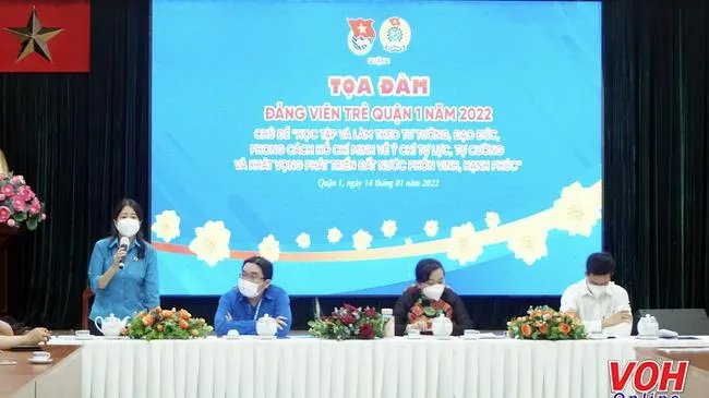 Quận 1 tổ chức Chương trình Tọa đàm Đảng viên trẻ năm 2022