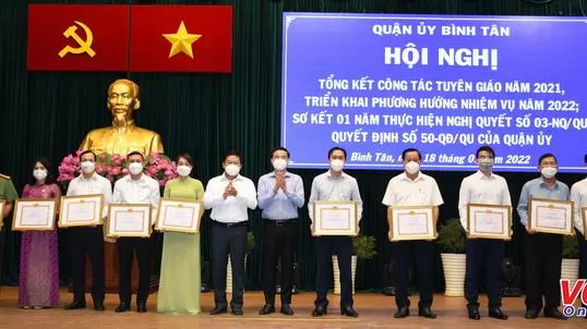 Quận Bình Tân tổng kết công tác Tuyên giáo năm 2021, triển khai nhiệm vụ năm 2022