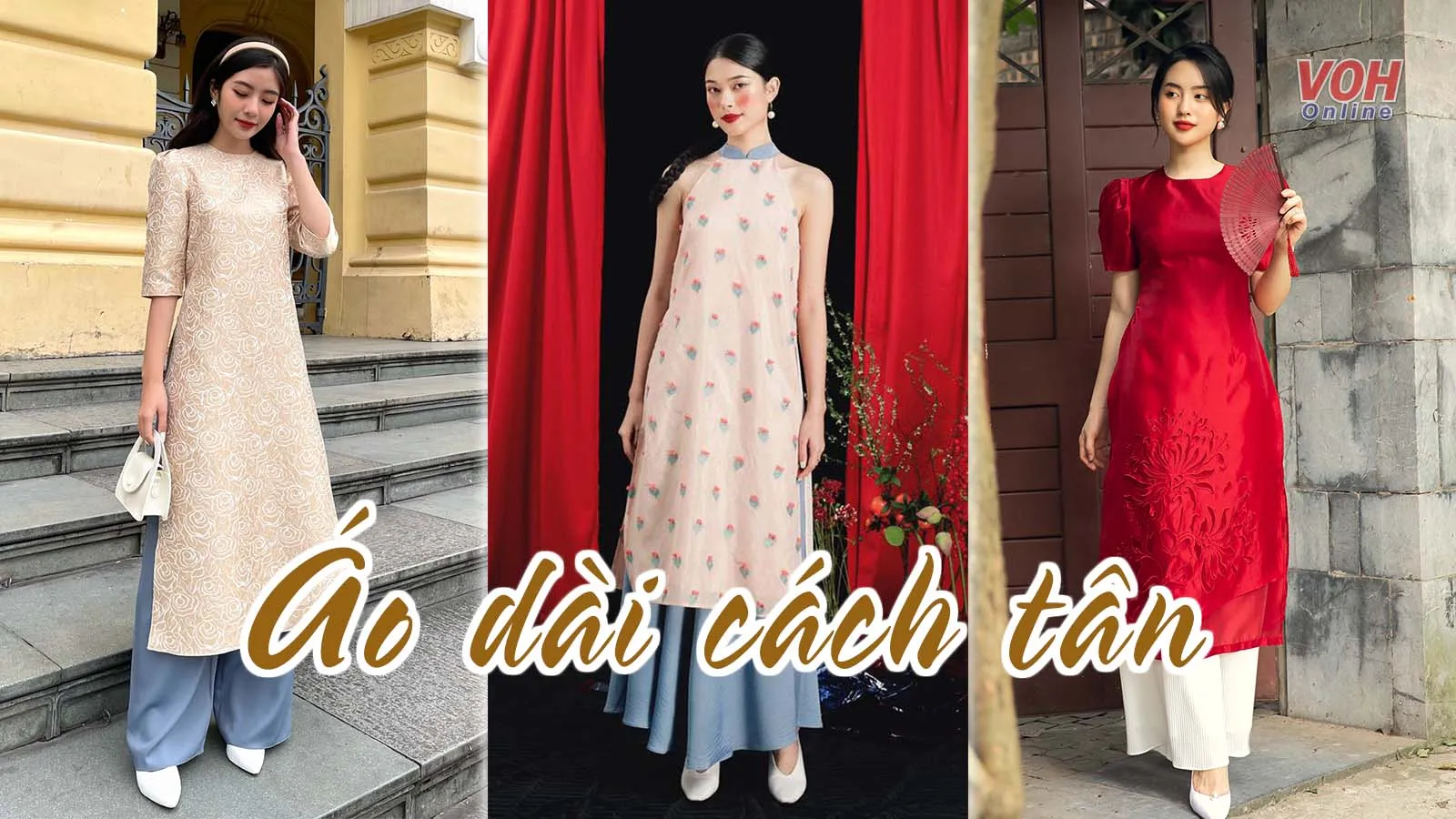 5 mẫu áo dài cách tân đáng sắm trong dịp Tết năm nay