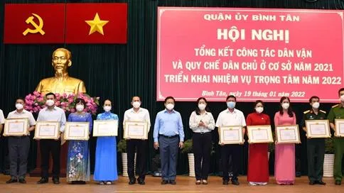 Bình Tân: Đổi mới công tác dân vận của hệ thống chính trị từ quận đến cơ sở