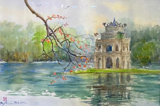 Triển lãm Màu nước Quốc tế 2021: Sự giao thoa thời bình thường mới