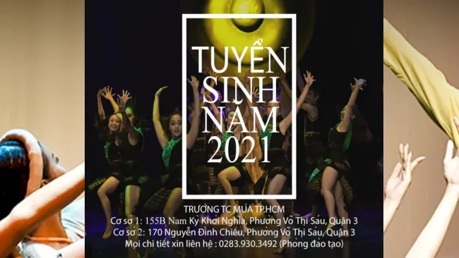 Trường TC Múa TPHCM tuyển sinh 2021 bằng nhiều hình thức