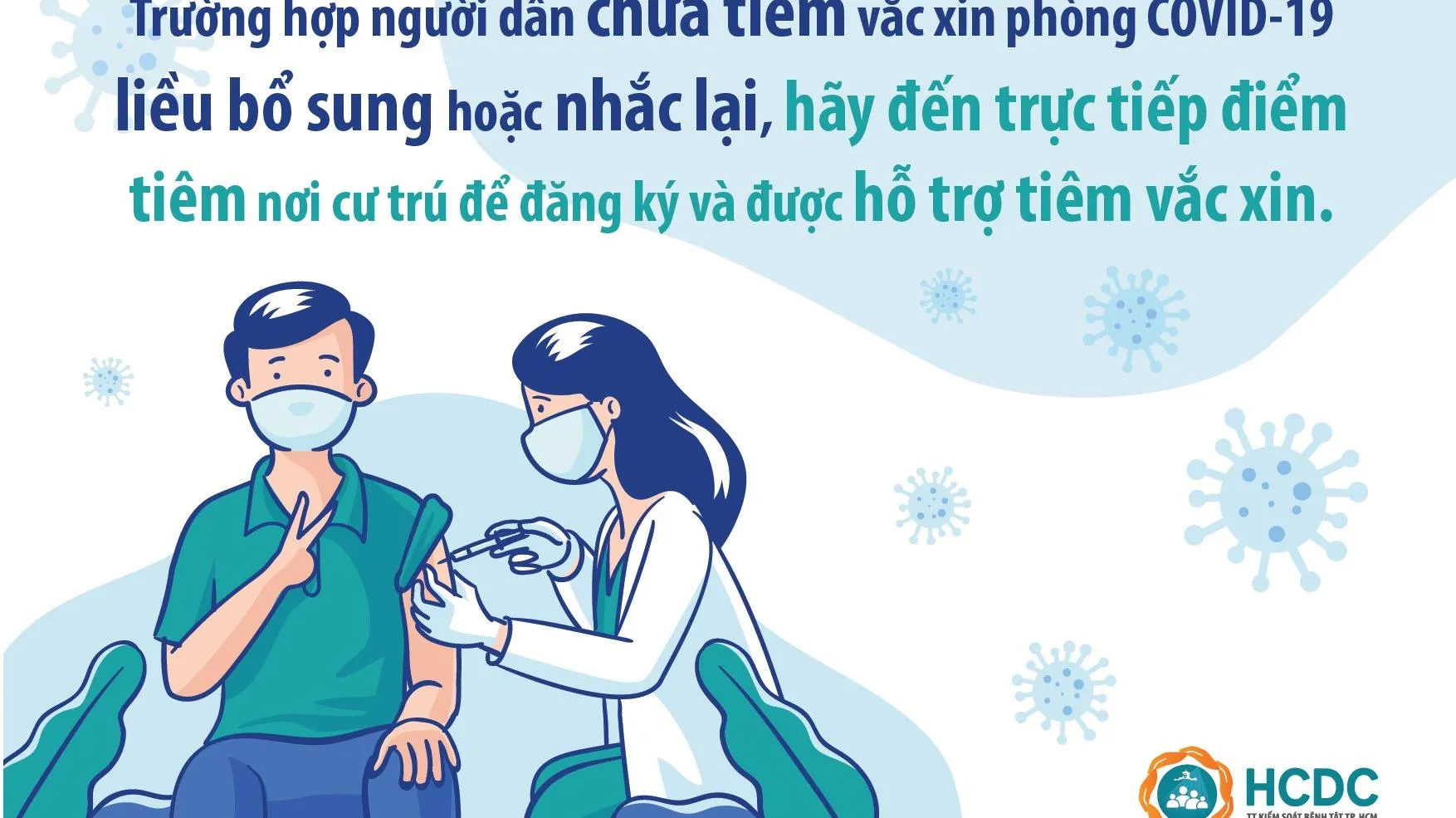 TPHCM tiêm chủng vắc xin Covid-19 xuyên Tết 2022