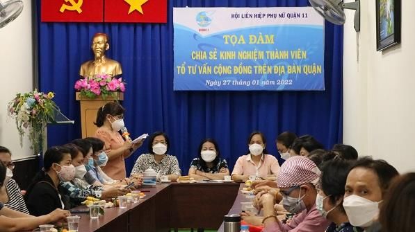 Tọa đàm “Chia sẻ kinh nghiệm của Tổ tư vấn cộng đồng” trên địa bàn Quận 11