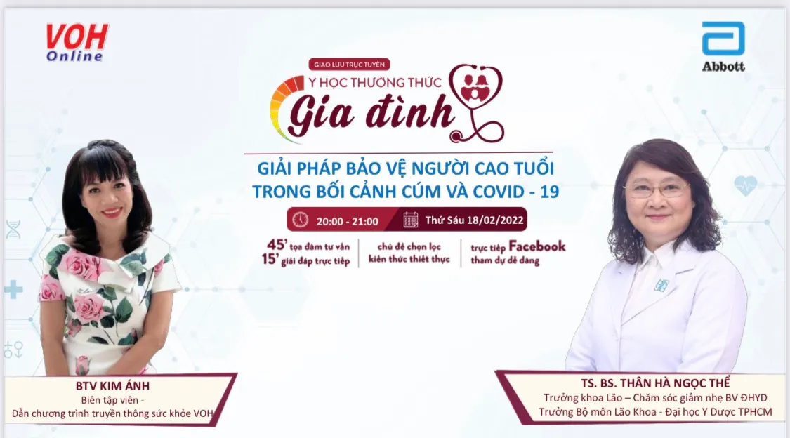 [Livestream] Giải pháp bảo vệ người cao tuổi trong bối cảnh cúm và Covid-19