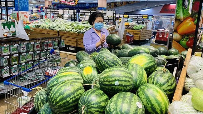 40 tấn dưa hấu đỏ tỉnh Kon Tum được bán ở siêu thị TPHCM