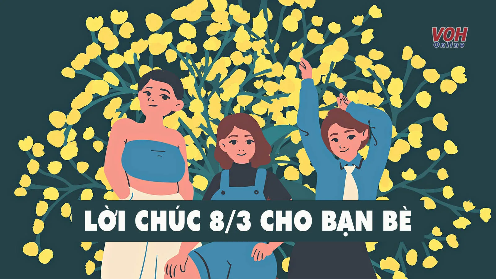 Lời chúc 8/3 cho bạn bè hài hước, ấn tượng