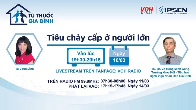 [Livestream] Tiêu chảy cấp ở người lớn