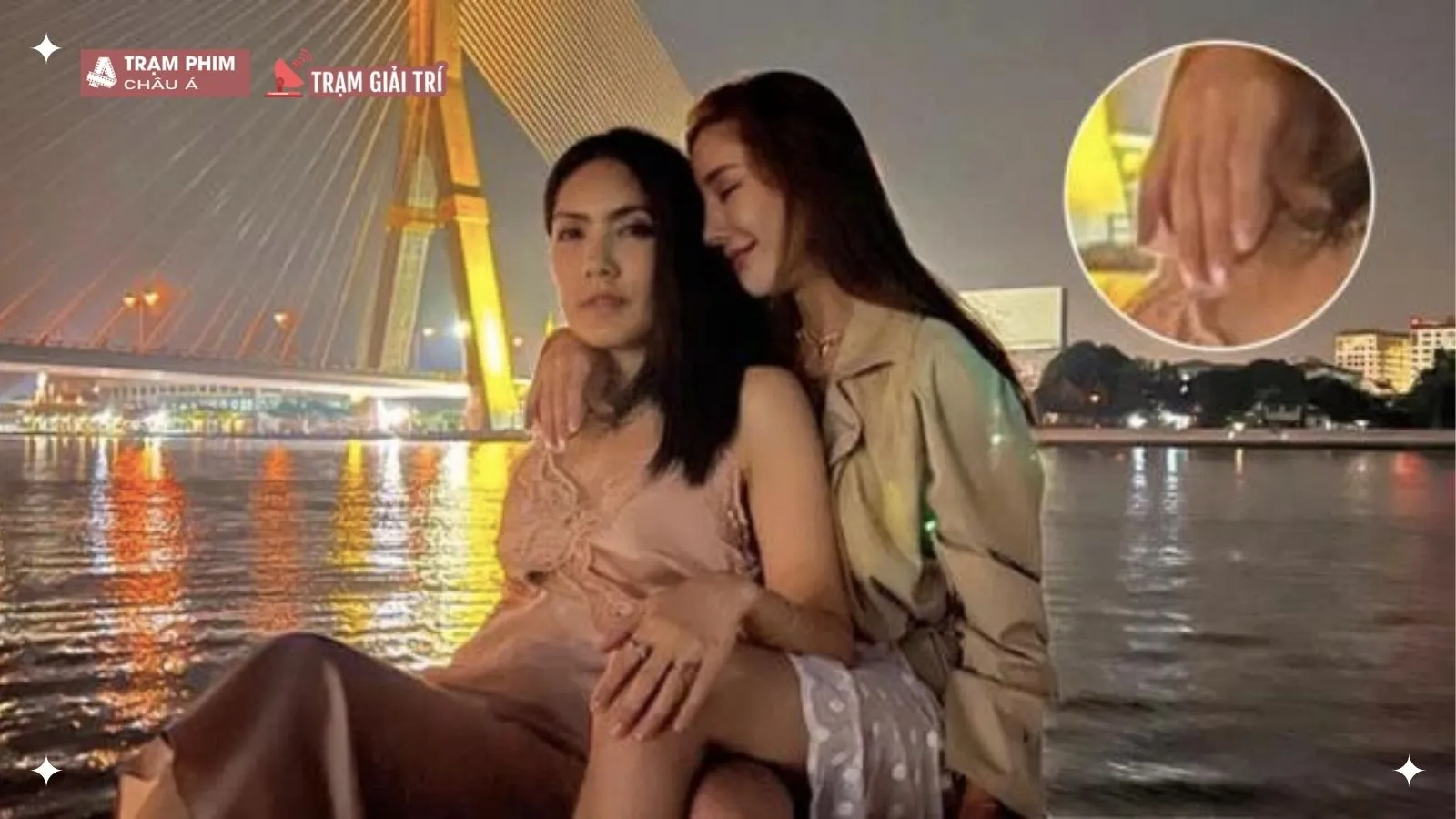 Bức ảnh cuối cùng của nữ diễn viên Chiếc Lá Cuốn Bay chụp cùng quản lý là ảnh ghép