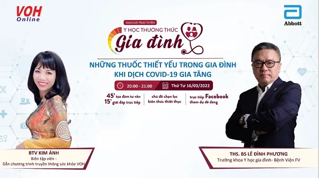 [Livestream] Những thuốc thiết yếu trong gia đình khi dịch Covid-19 gia tăng