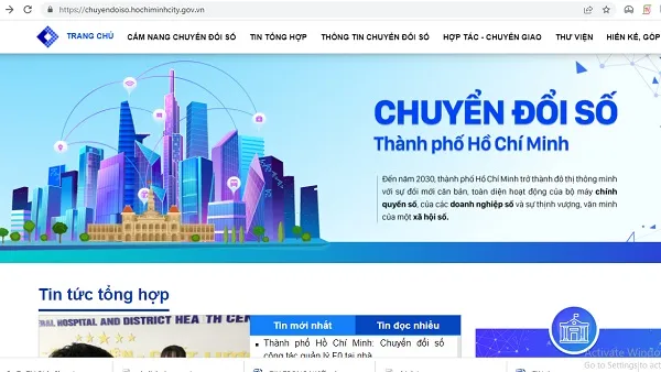 TPHCM ra mắt cổng thông tin chuyển đổi số