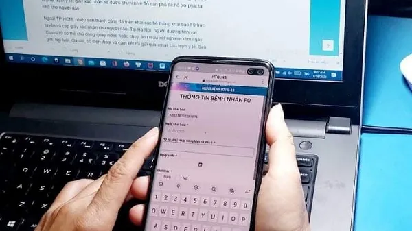 Cách F0 khai báo y tế qua mạng và nhận giấy xác nhận tại nhà