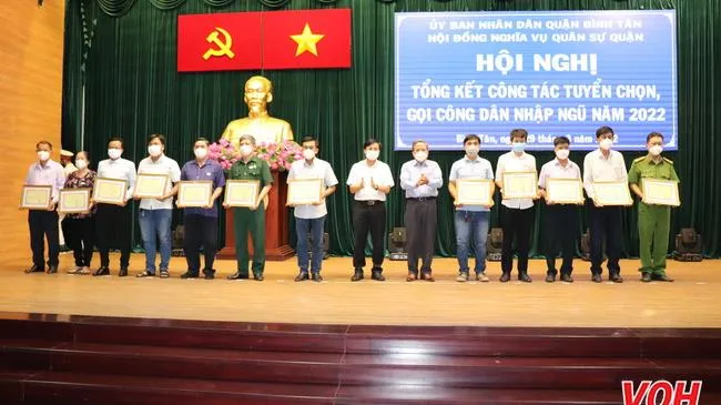 Bình Tân - Hoàn thành trên 100% chỉ tiêu giao quân năm 2022