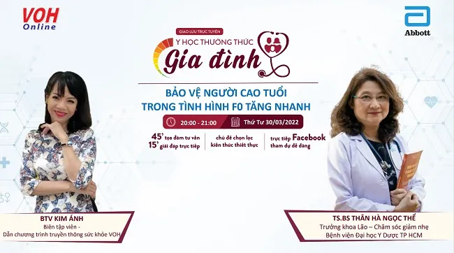 [Livestream] Bảo vệ người cao tuổi trong tình hình F0 tăng cao