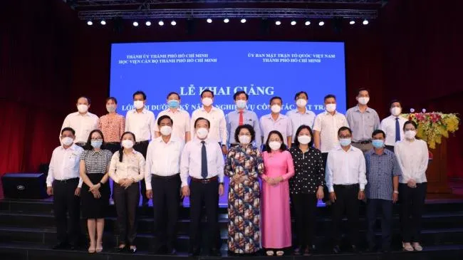 Khai giảng Lớp bồi dưỡng kỹ năng, nghiệp vụ công tác Mặt trận 2022