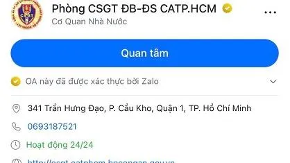 Cách tra cứu xe bị phạt nguội trên Zalo, website của CATP.HCM mới nhất 2022