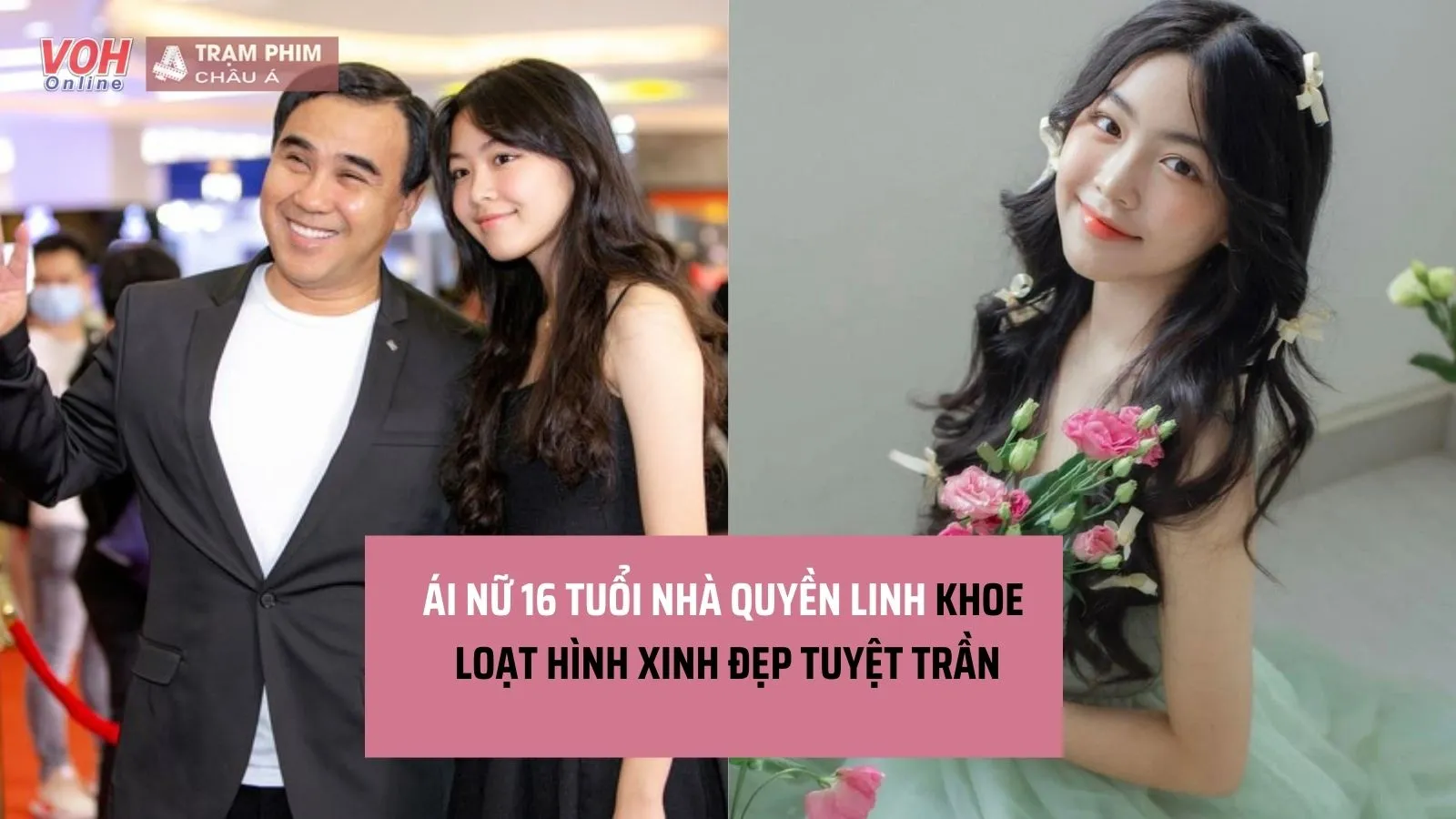 Con gái Quyền Linh xinh đẹp tuyệt trần ở tuổi 16, được mong đợi thành hoa hậu tương lai