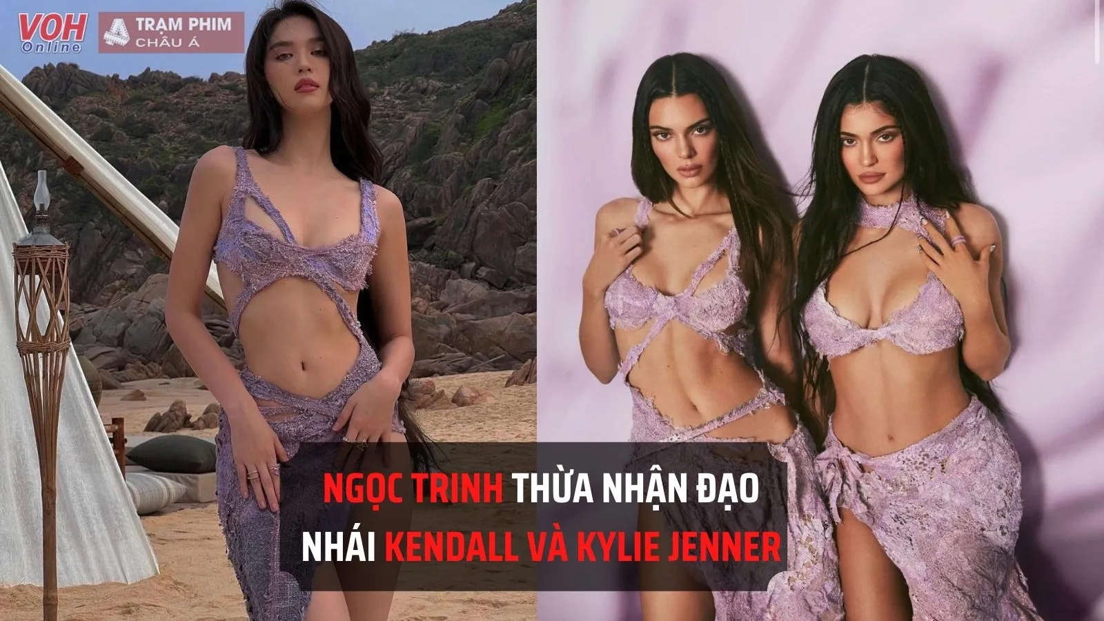 Ngọc Trinh bị nhà thiết kế Mỹ ‘bóc phốt’ mặc váy nhái Kendall Jenner