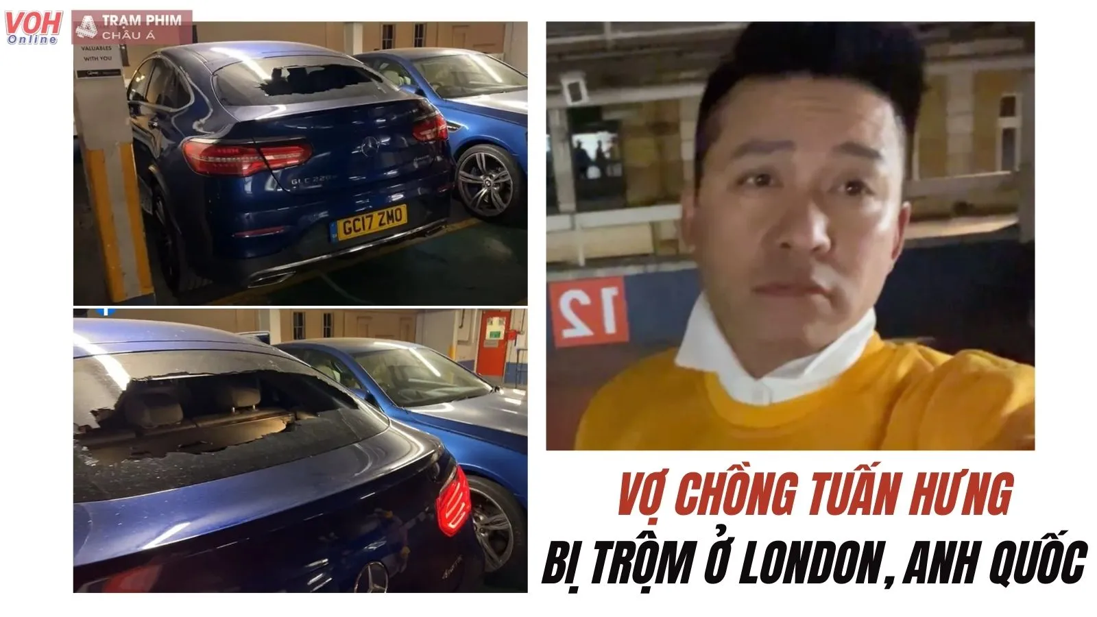 Vợ chồng Tuấn Hưng bị trộm đập nát ô tô, lấy sạch đồ hiệu giữa chốn London