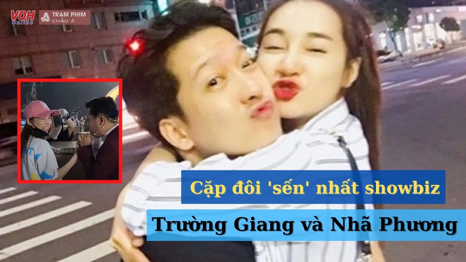 Trường Giang và Nhã Phương công khai thể hiện tình cảm nơi đông người