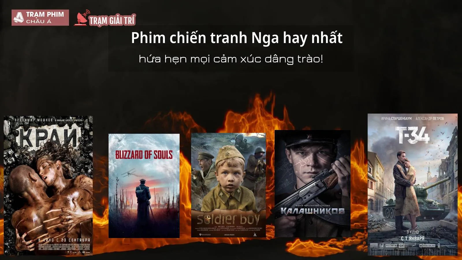 Top 15 bộ phim chiến tranh Nga hay nhất mọi thời đại