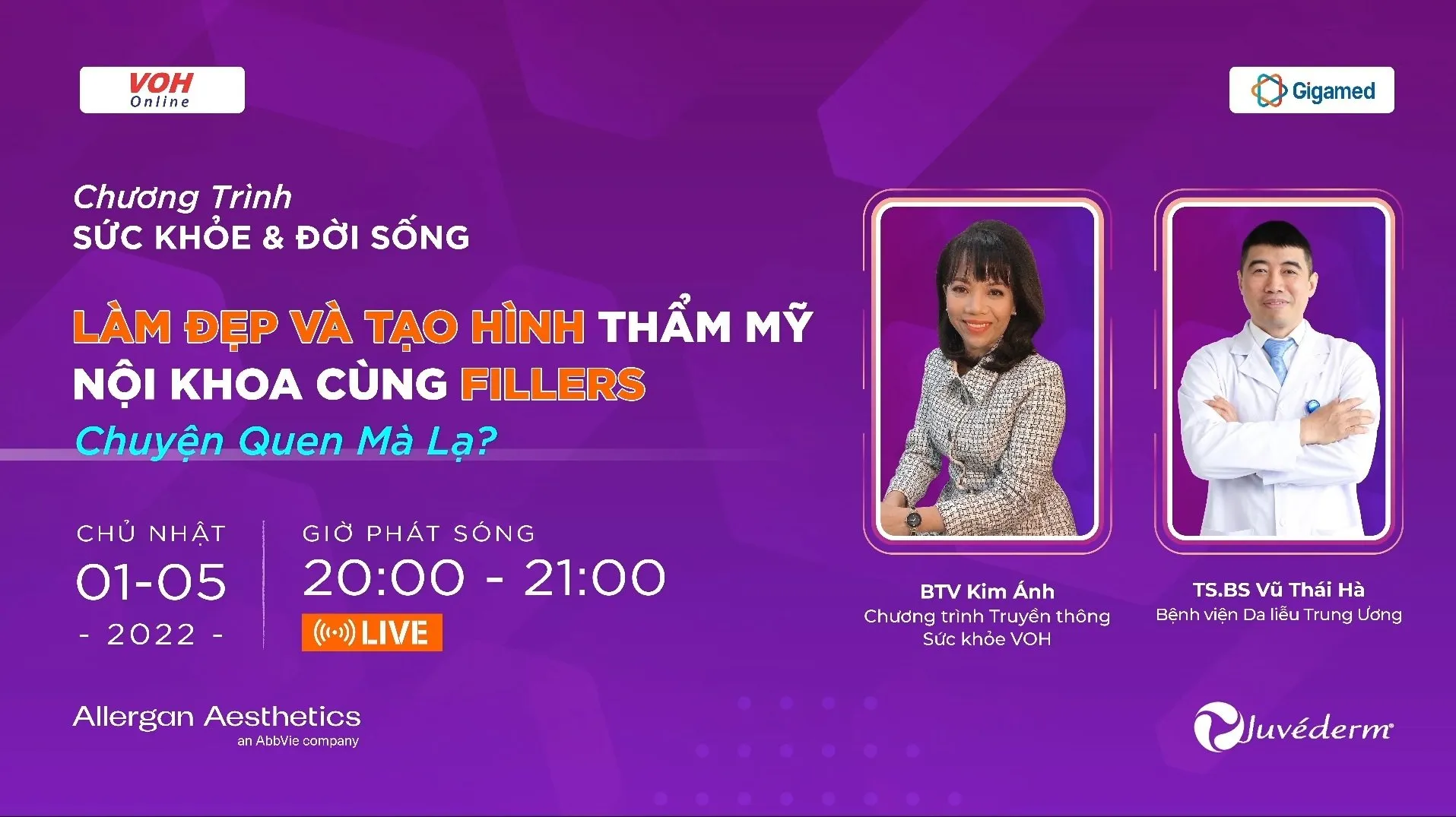 [Livestream] Làm đẹp và tạo hình thẩm mỹ nội khoa cùng fillers