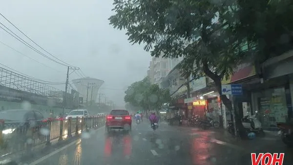 Nam bộ và TPHCM có nơi mưa to vào chiều tối