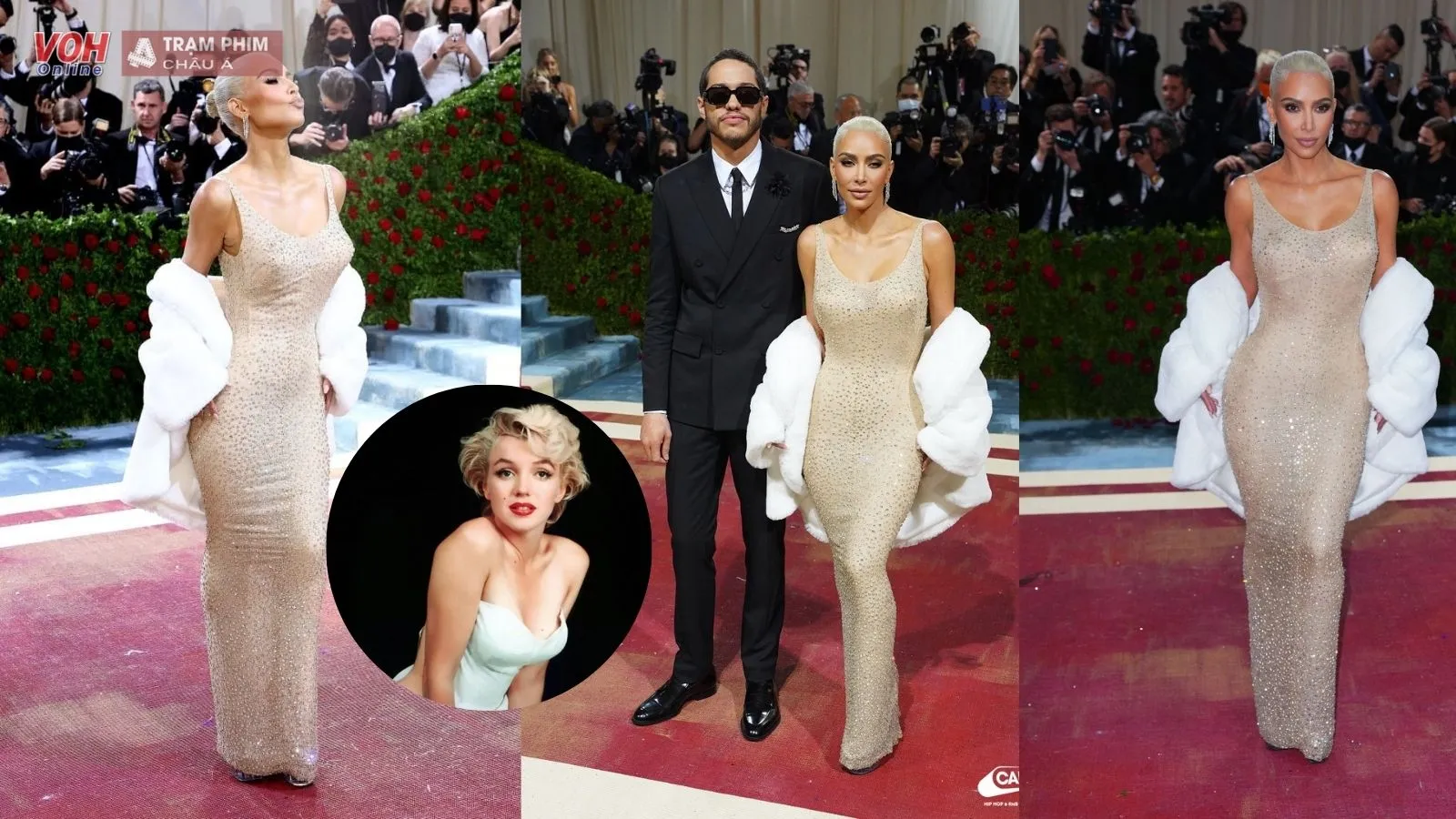 Kim Kardashian mặc lại đồ của Marilyn Monroe tại MET Gala 2022 nhưng nhận cái kết đắng