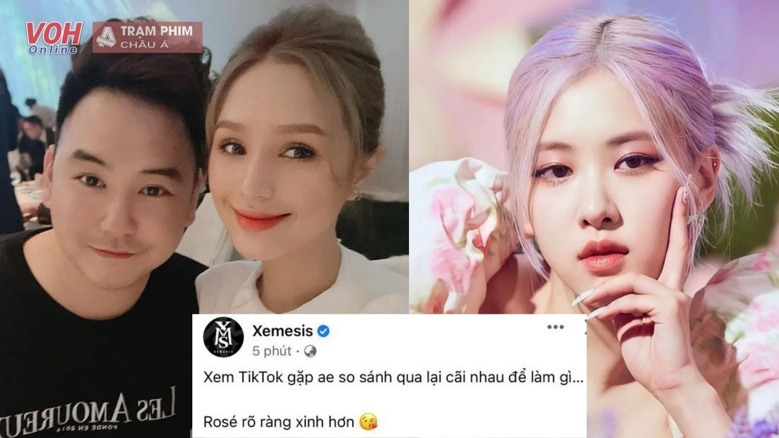 Xoài Non được nhận xét giống Rosé (BLACKPINK), Xemesis liền có phát ngôn gây chú ý