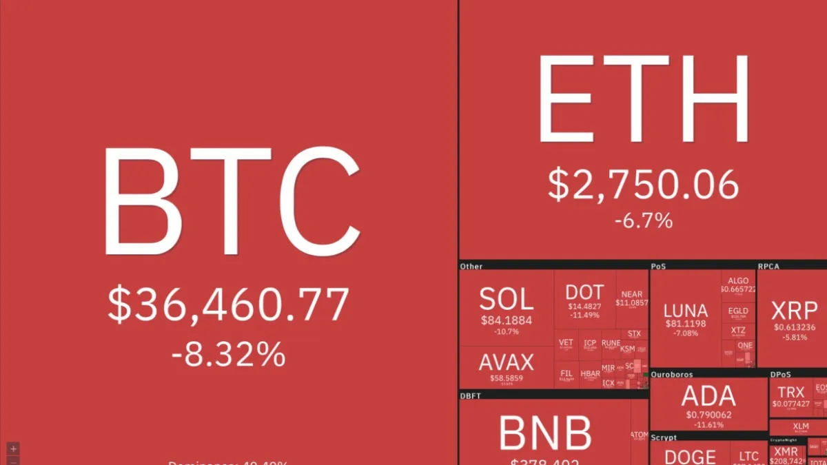 Giá Bitcoin hôm nay 6/5/2022: Bitcoin rơi xuống đáy