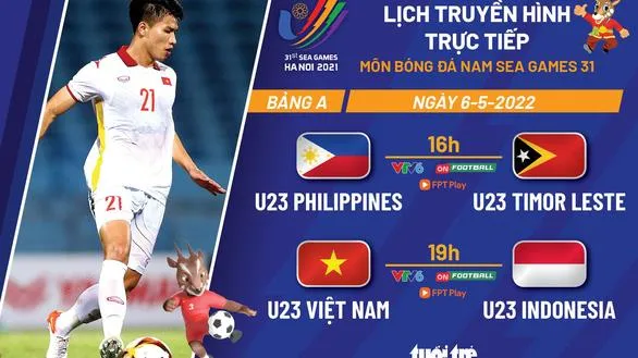 Bóng đá nam SEA Games 31 khởi tranh: Tâm điểm U23 Việt Nam - U23 Indonesia