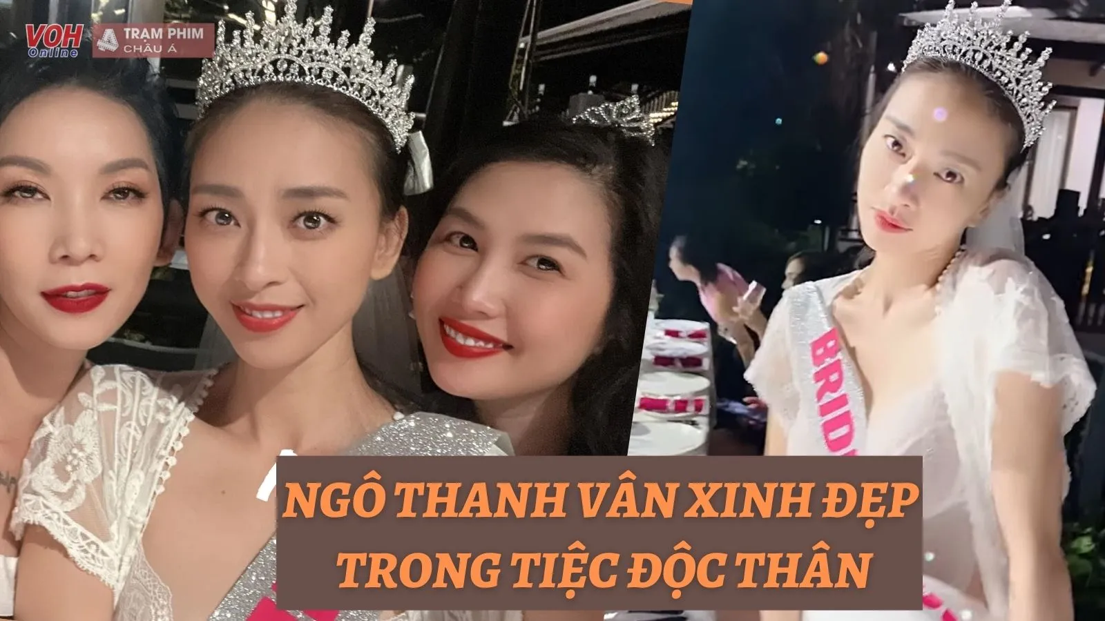 Ngô Thanh Vân xinh đẹp rạng ngời trong tiệc độc thân trước thềm đám cưới