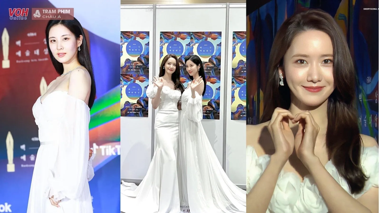 Yoona và Seohuyn (SNSD) gây sốt với visual ‘thiên thần’ tại lễ trao giải Baeksang 58