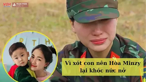 ‘Sao Nhập Ngũ’ tập 10: Hòa Minzy tiếp tục khóc nức nở vì nhớ con