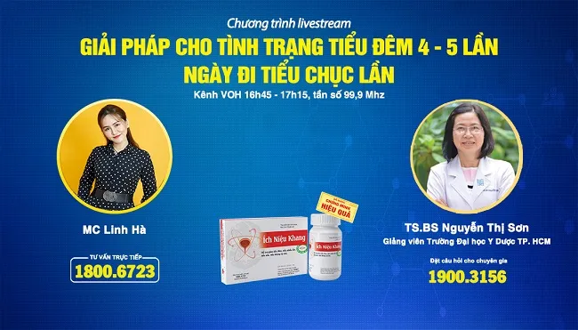 [Livestream] Giải pháp cho tình trạng tiểu đêm 4-5 lần, ngày đi tiểu chục lần