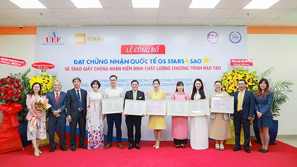 Trường ĐH Kinh tế - Tài chính TP.HCM đạt chuẩn đánh giá quốc tế QS Stars 4 Sao