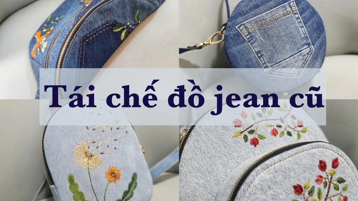 Biến đồ jean cũ thành những chiếc túi xinh xắn