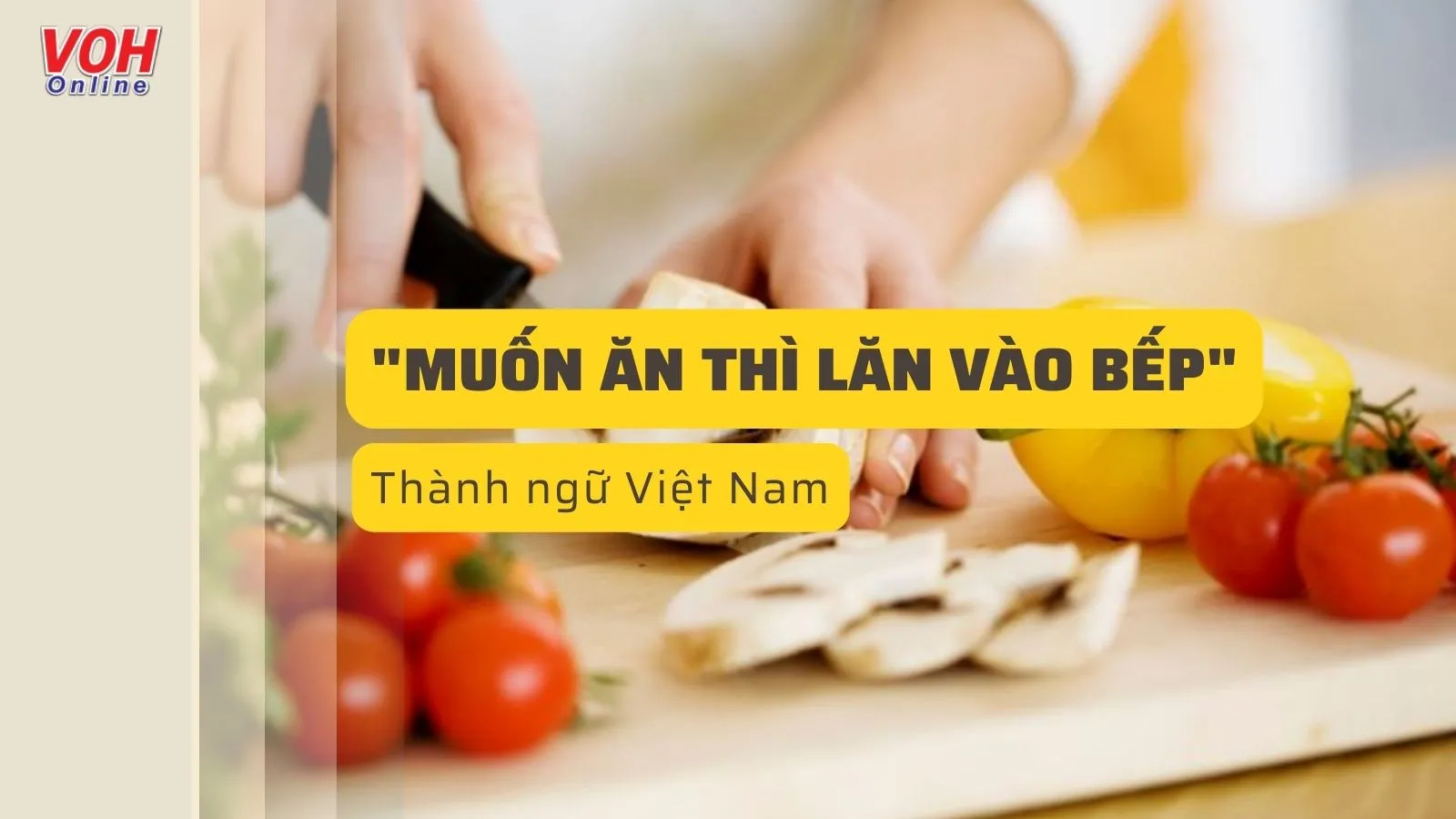 Tục ngữ ‘Muốn ăn thì lăn vào bếp’ nói lên điều gì?