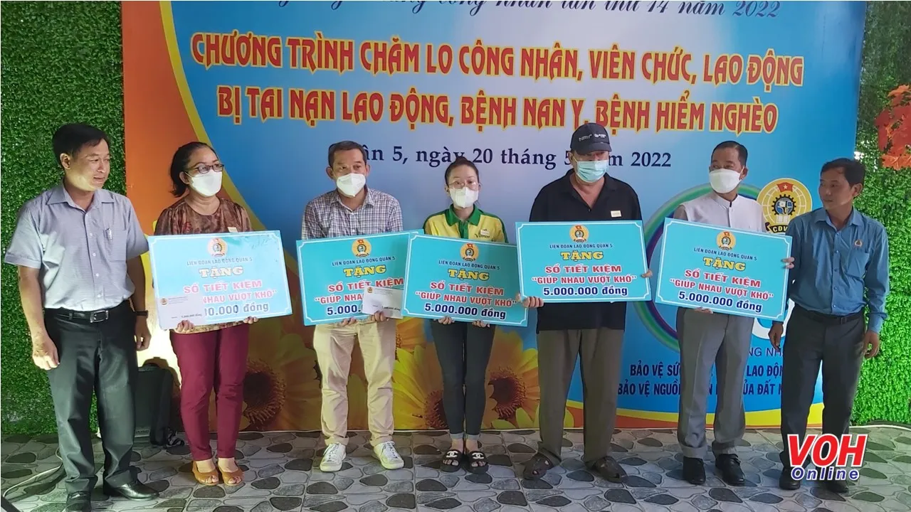 Quận 5: Chăm lo công nhân lao động hơn 70 triệu đồng