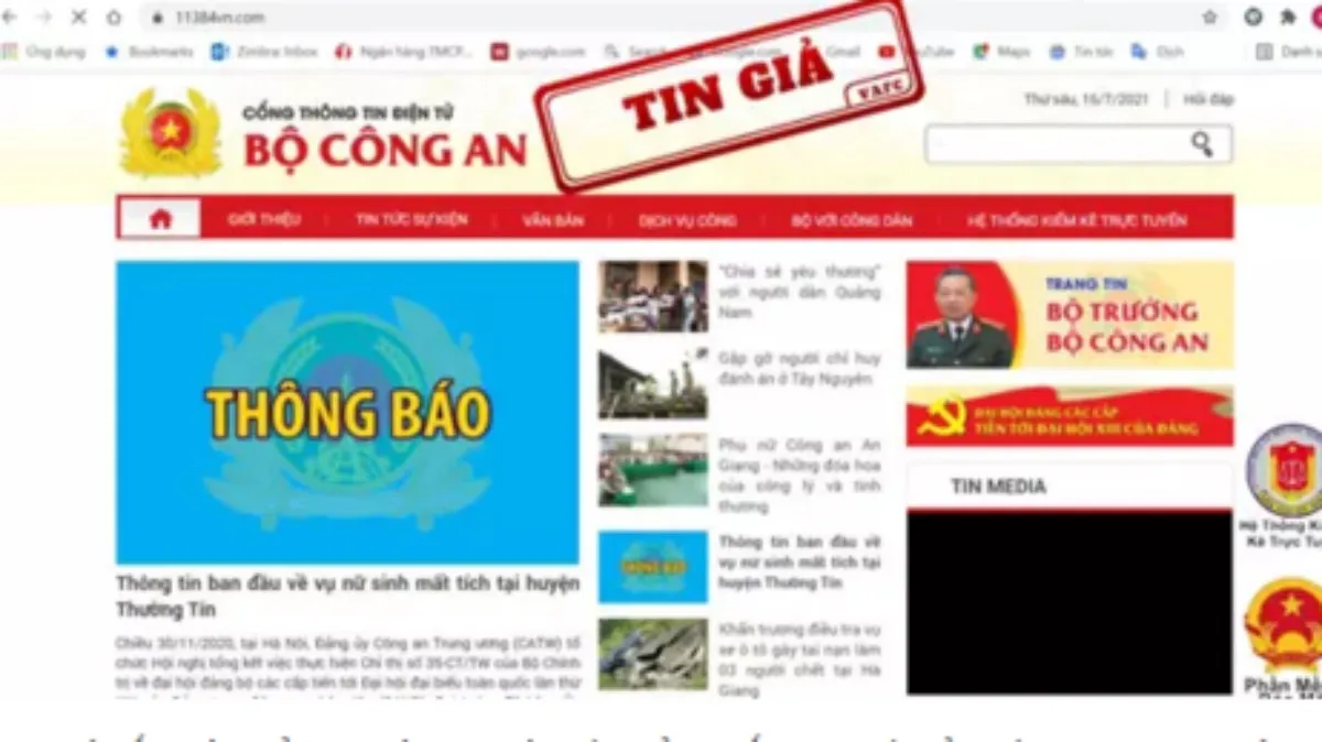 Tin tức pháp luật hôm nay 20/5/2022: Lập website giả mạo Cổng thông tin Bộ công an để lừa đảo