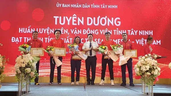 Tuyên dương HLV, VĐV tỉnh Tây Ninh đạt thành tích xuất sắc tại SEA Games 31