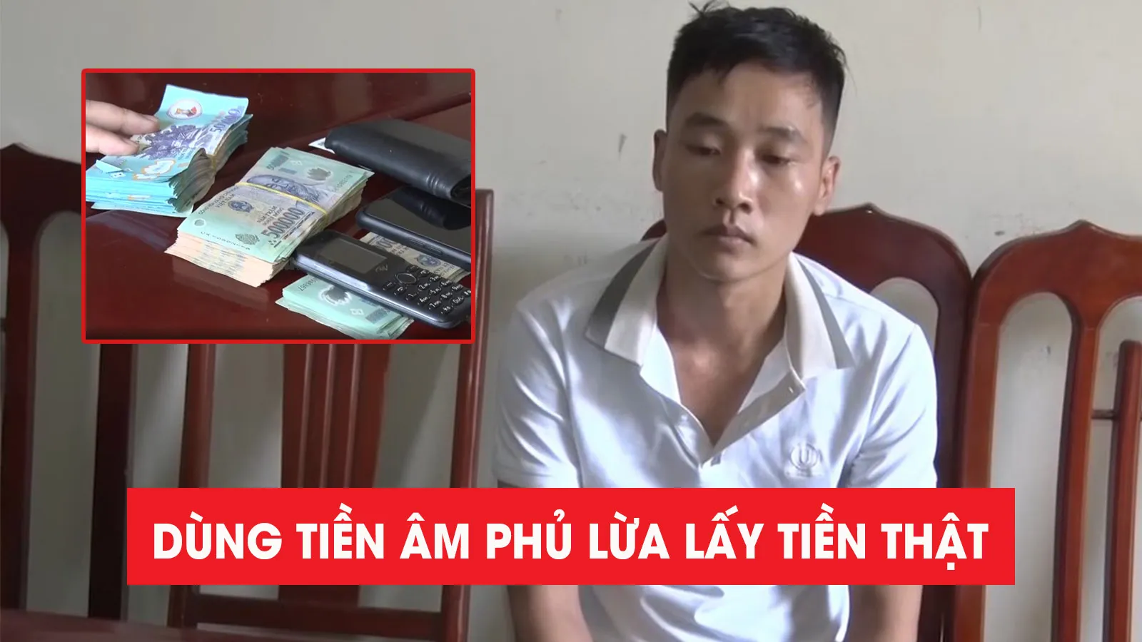 Nam thanh niên dùng tiền âm phủ lừa chuyển khoản, chiếm đoạt hàng trăm triệu đồng